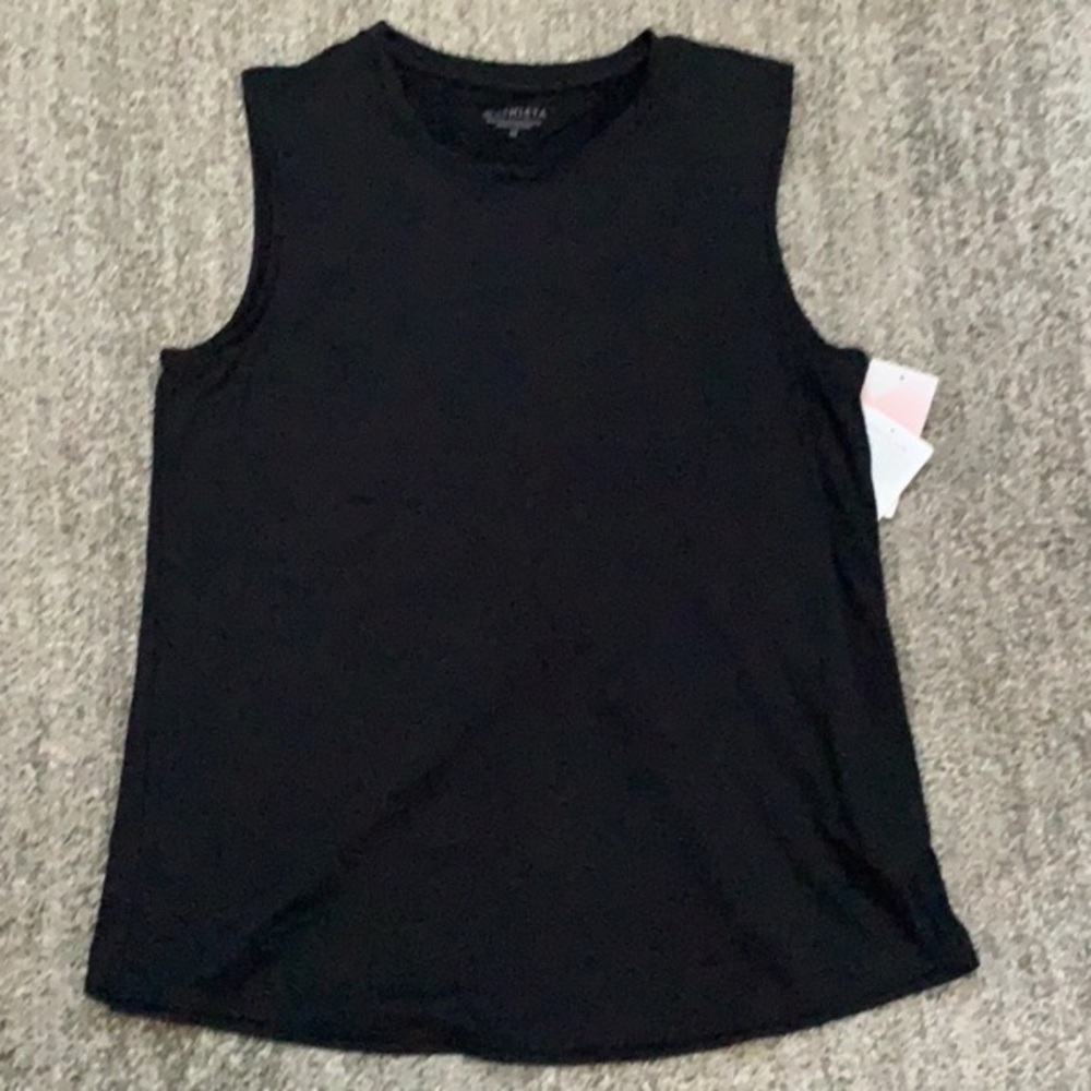 Athleta SunLover UPF 50+ Black Muscle Tank Large NWT - Picture 2 of 10